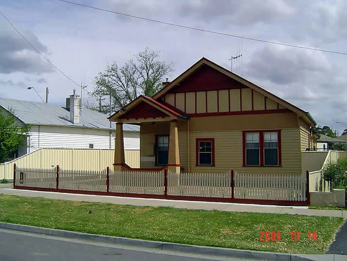 Steel picket front fence