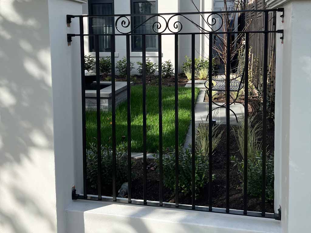 wrought iron gate and infill panels | Haven Fencing