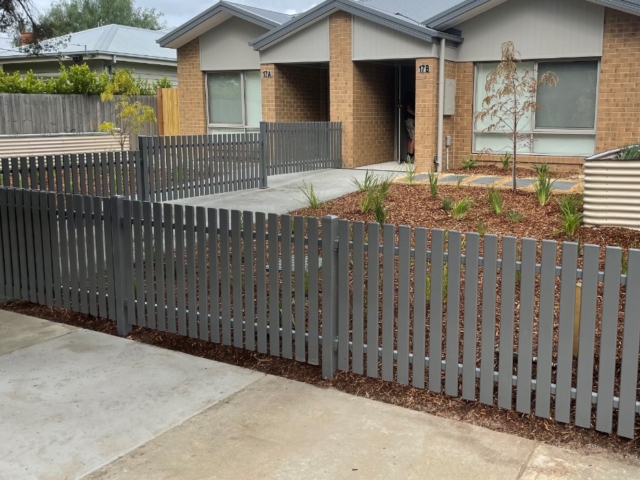 steel picket fence Geelong - Haven Fencing