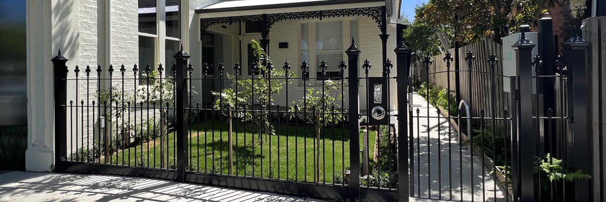 wrought iron fence gate Caufield- Haven Fencing